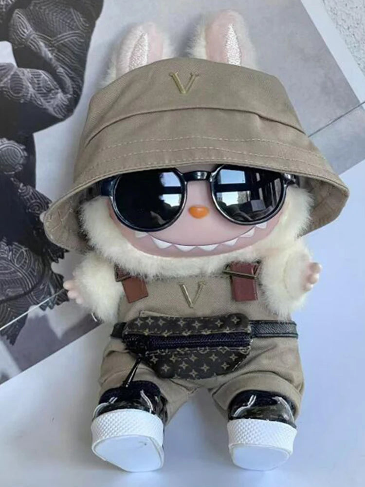 Labubu V3 The Monsters Big Into Energy Series Customized Clothing Fashionable Jumpsuit Gorgeous Dress Macaron Labubu