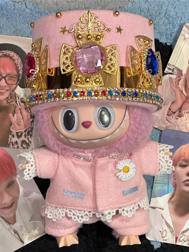 GD with G-Dragon labubu baby clothes 17cm suit second-generation pendant plush doll clothes