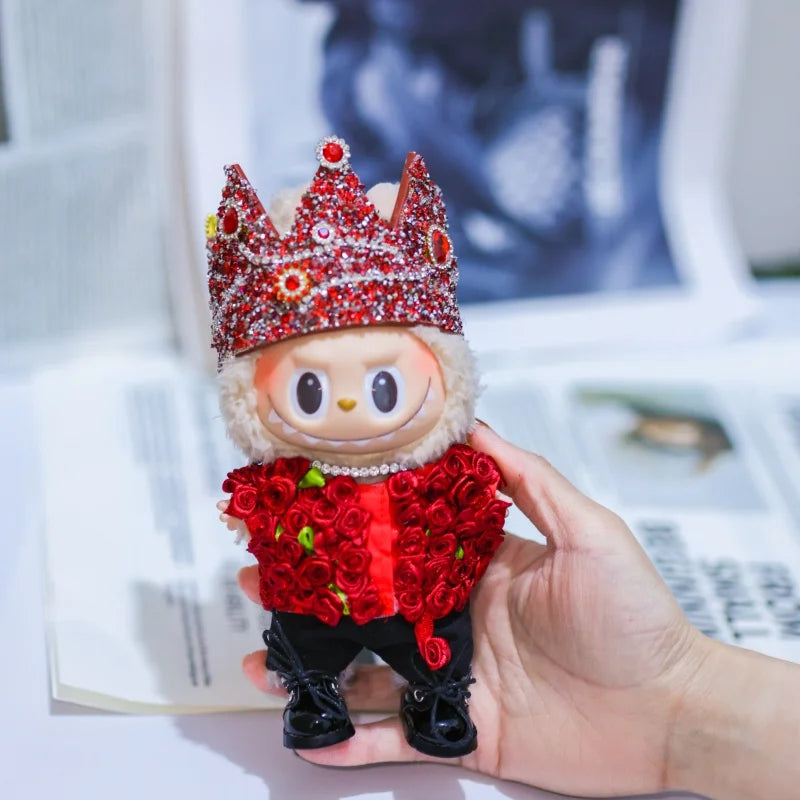 15/17cm pull cloth vinyl doll star doll accessories sit party Macaron pull cloth doll