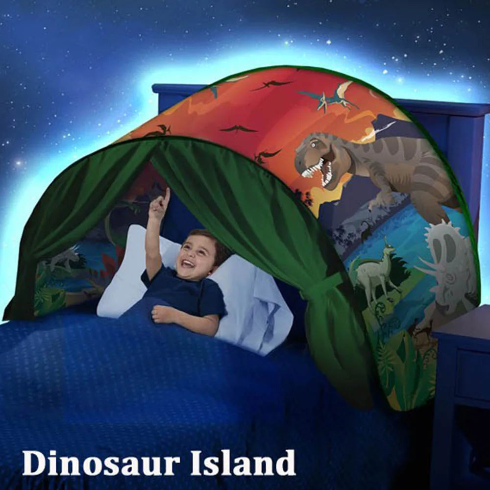Dream Tent for Kids Bed with Storage Pocket Foldable Kids Tent on Bed Mosquito Net Tent