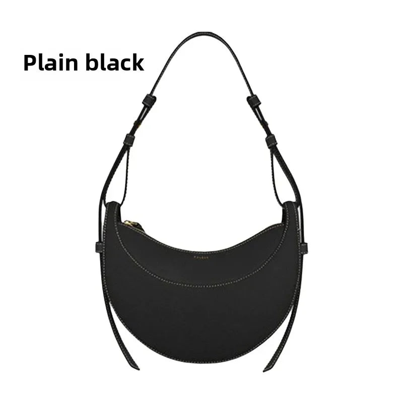 French niche design single shoulder crossbody bag crescent bag