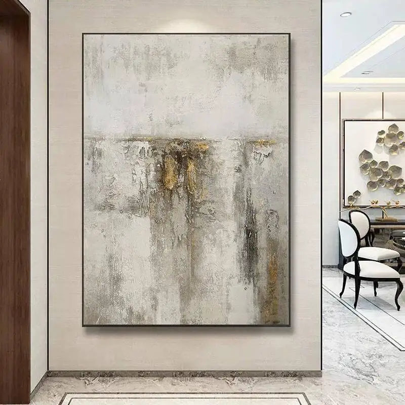 Nordic Abstract Oil Painting Handmade Canvas Decorative Mural Frameless Acrylic Hanging Image For LivingRoom Bedroom Aisle Porch