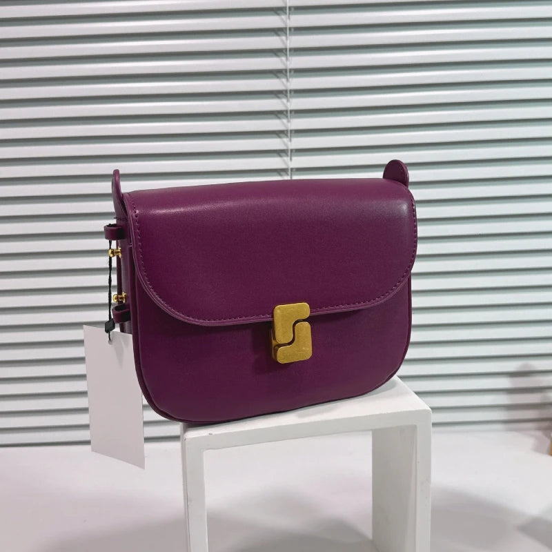 Genuine Leather Shoulder Bag for Women Crossbody Bag  Female Luxury Designer Bags Classic Crossbody Square Bags Commuting Bag