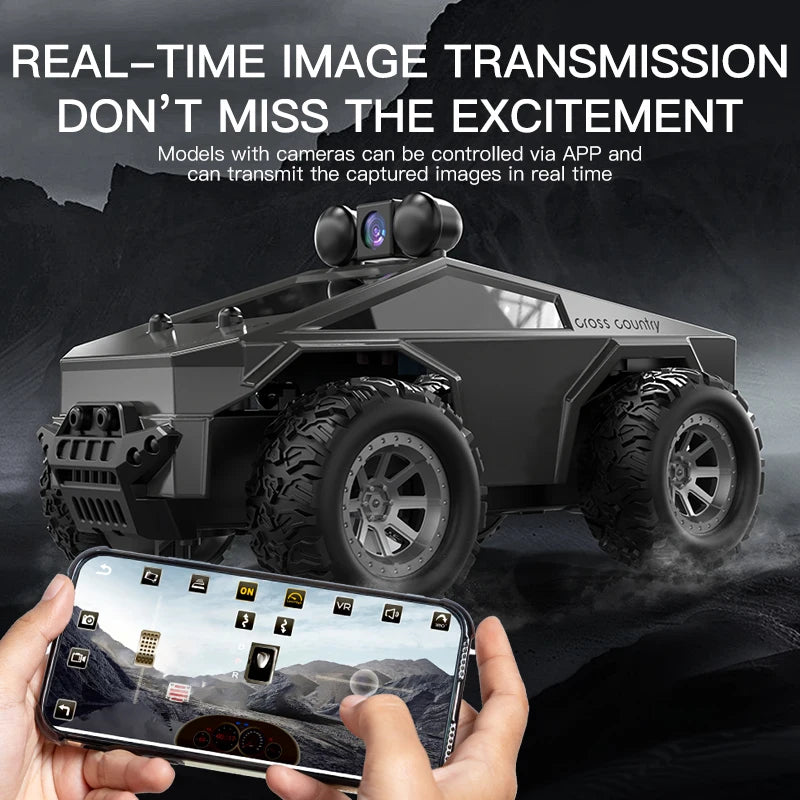 Rc Car With HD Camera FPV WIFI Machine On Remote Control Stunt 1:28 2.4G SUV Radiocontrol Climbing Toys For Kids on a Sign Gifts