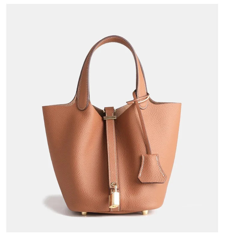 Fashionable Leather Bucket Bag