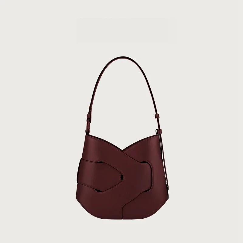 2025 Popular Underarm Bag, Women's Cloud Bag, Pleated Design, Soft Leather Single Shoulder Handbag, Light Luxury, Niche
