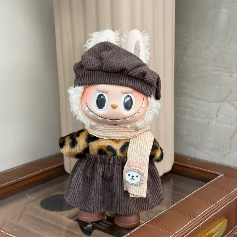 V1 V2 Blind Box labubu Plush Doll Fashion High Quality Clothes Set DIY with Decorative Accessories Children's Toys