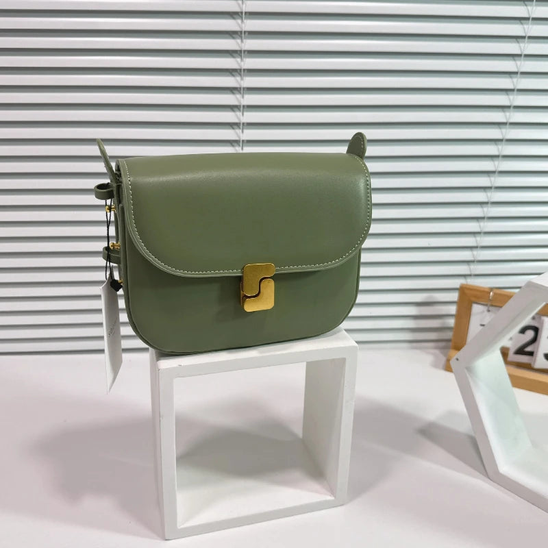 Genuine Leather Shoulder Bag for Women Crossbody Bag  Female Luxury Designer Bags Classic Crossbody Square Bags Commuting Bag