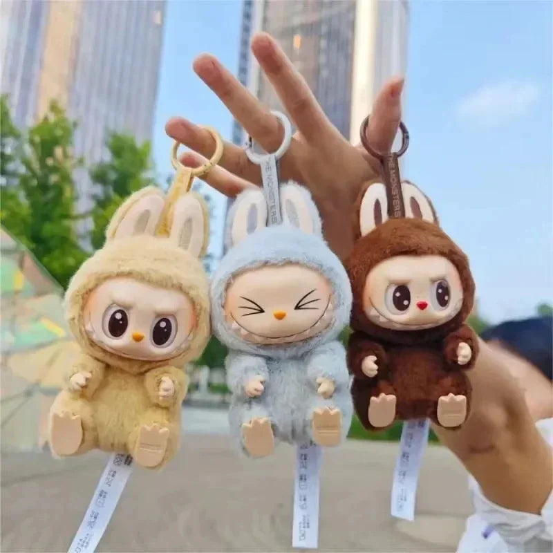 100% Original LBB Blind Box Kawaii Monster Series LABU Macaron Pendant Doll Monster Keychain Birthday Christmas Gift