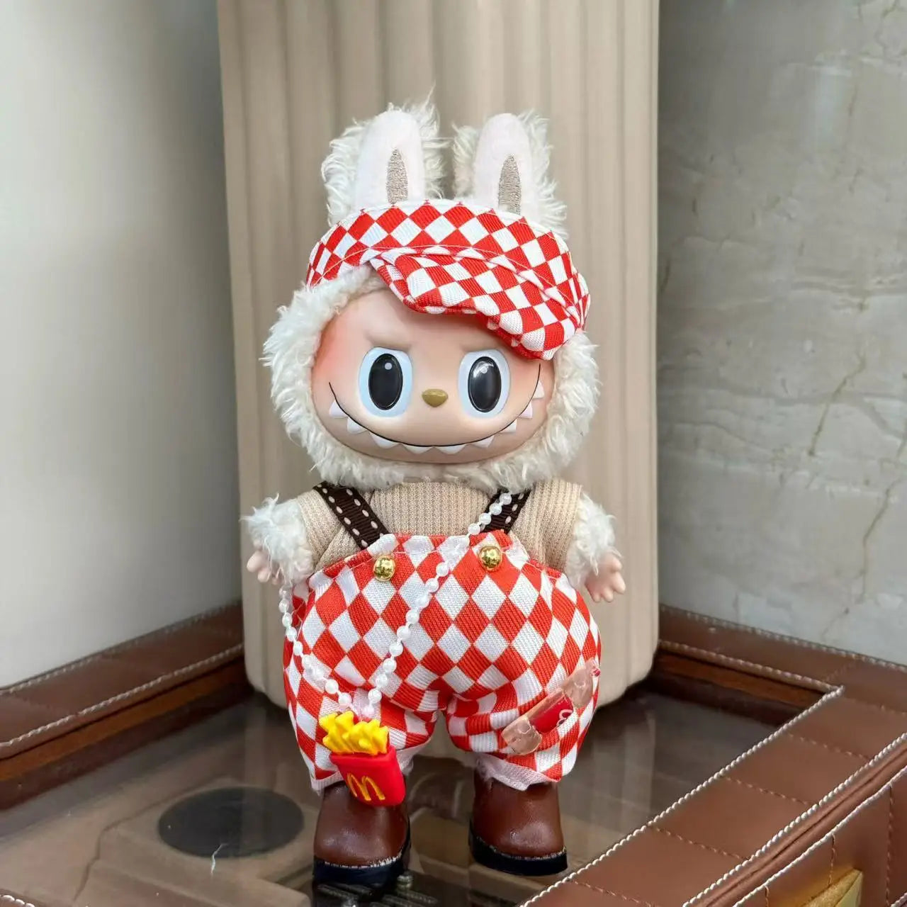 V1 V2 Blind Box labubu Plush Doll Fashion High Quality Clothes Set DIY with Decorative Accessories Children's Toys