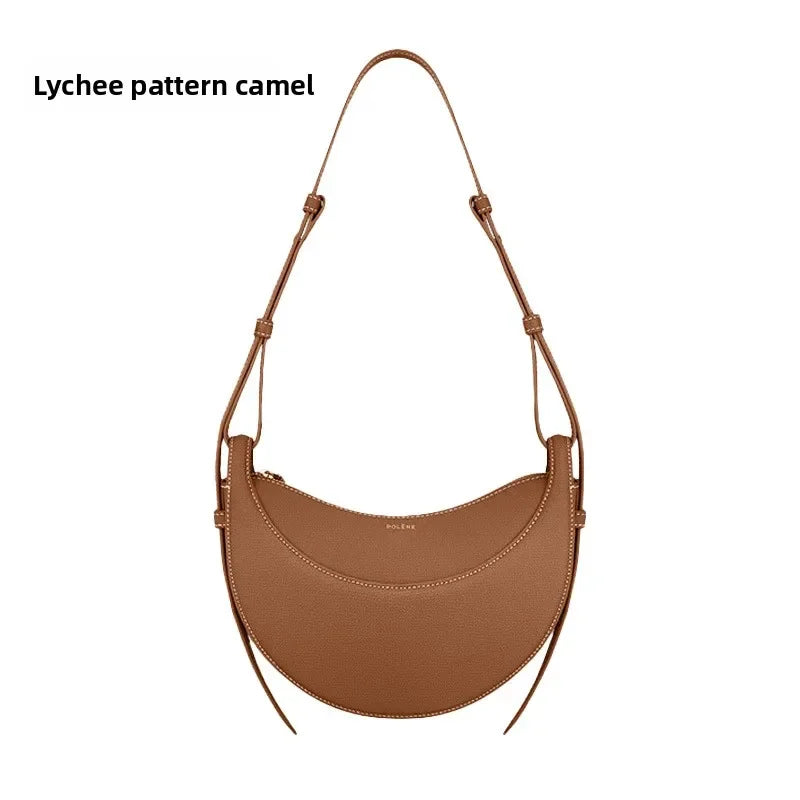 French niche design single shoulder crossbody bag crescent bag
