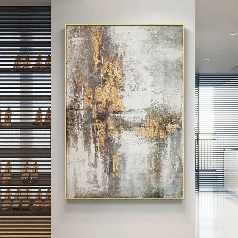 Nordic Abstract Oil Painting Handmade Canvas Decorative Mural Frameless Acrylic Hanging Image For LivingRoom Bedroom Aisle Porch
