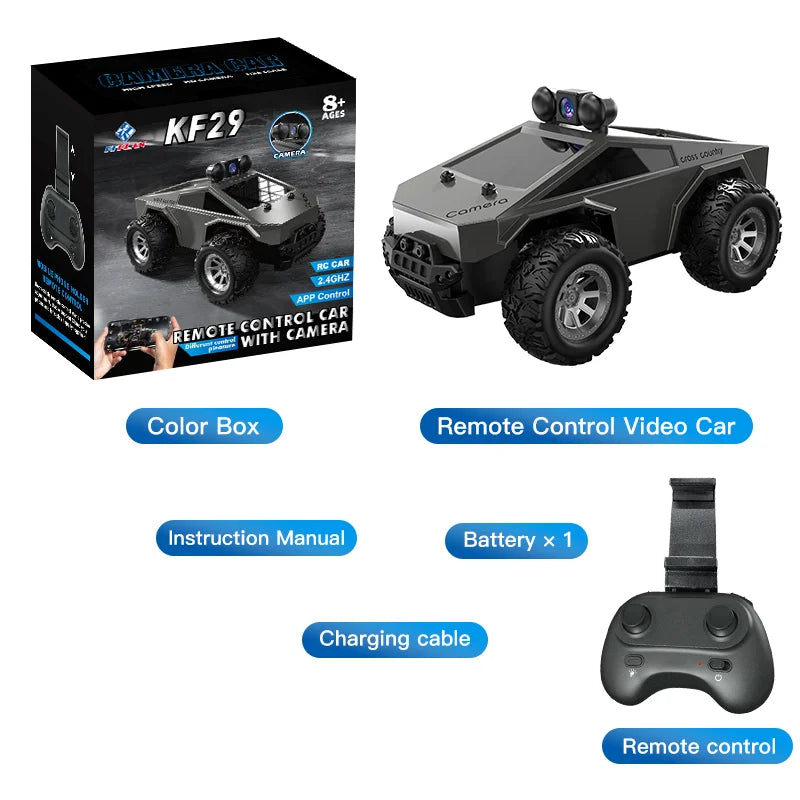 Rc Car With HD Camera FPV WIFI Machine On Remote Control Stunt 1:28 2.4G SUV Radiocontrol Climbing Toys For Kids on a Sign Gifts