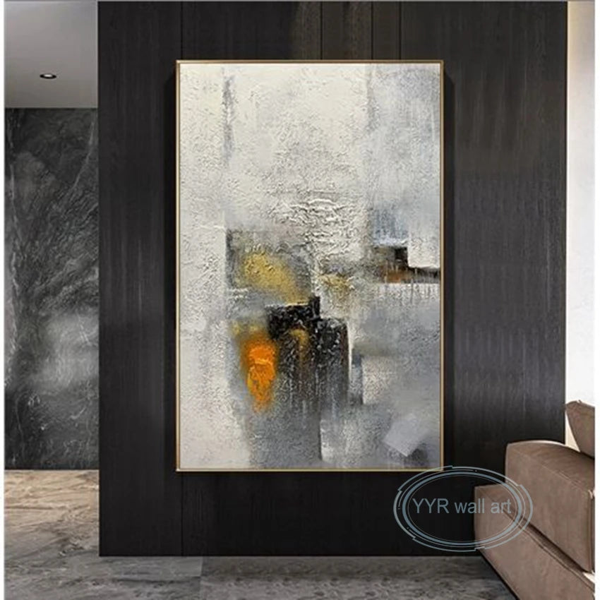 Nordic Abstract Oil Painting Handmade Canvas Decorative Mural Frameless Acrylic Hanging Image For LivingRoom Bedroom Aisle Porch