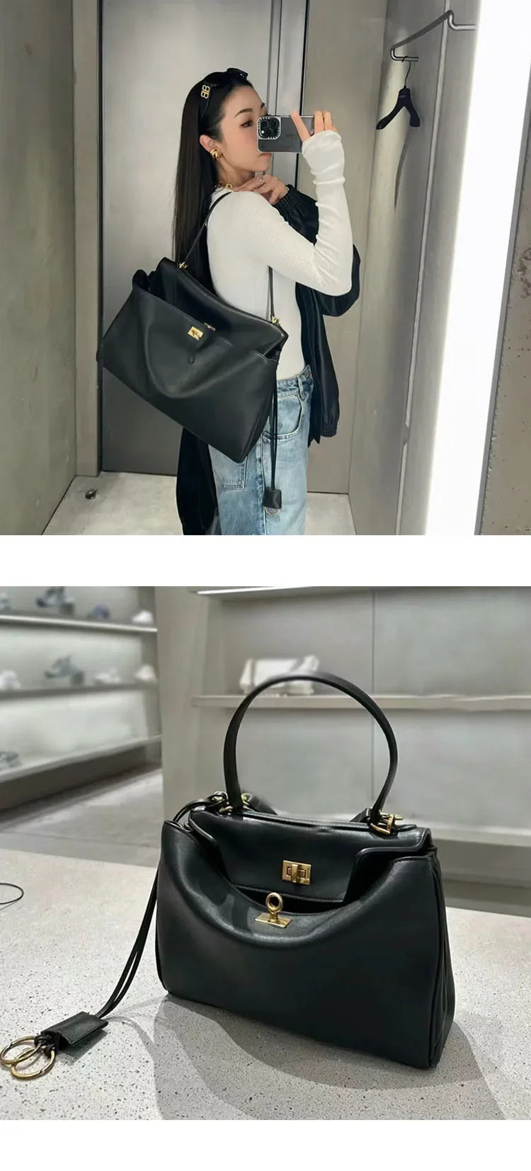 Effortless elegance Leather Handbag
