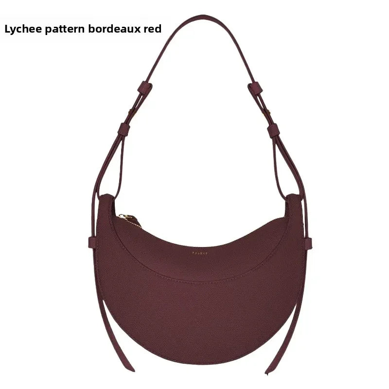 French niche design single shoulder crossbody bag crescent bag