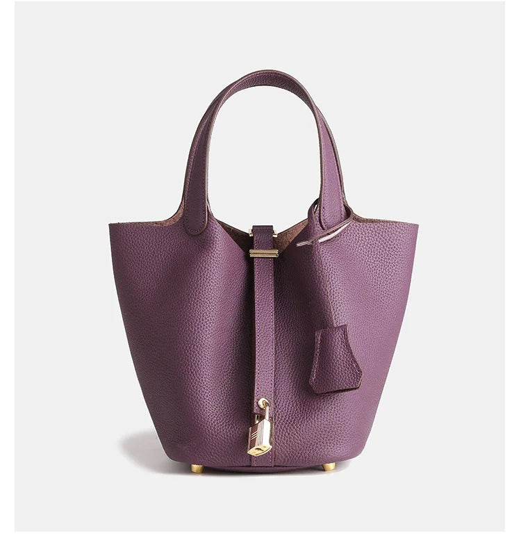 Fashionable Leather Bucket Bag