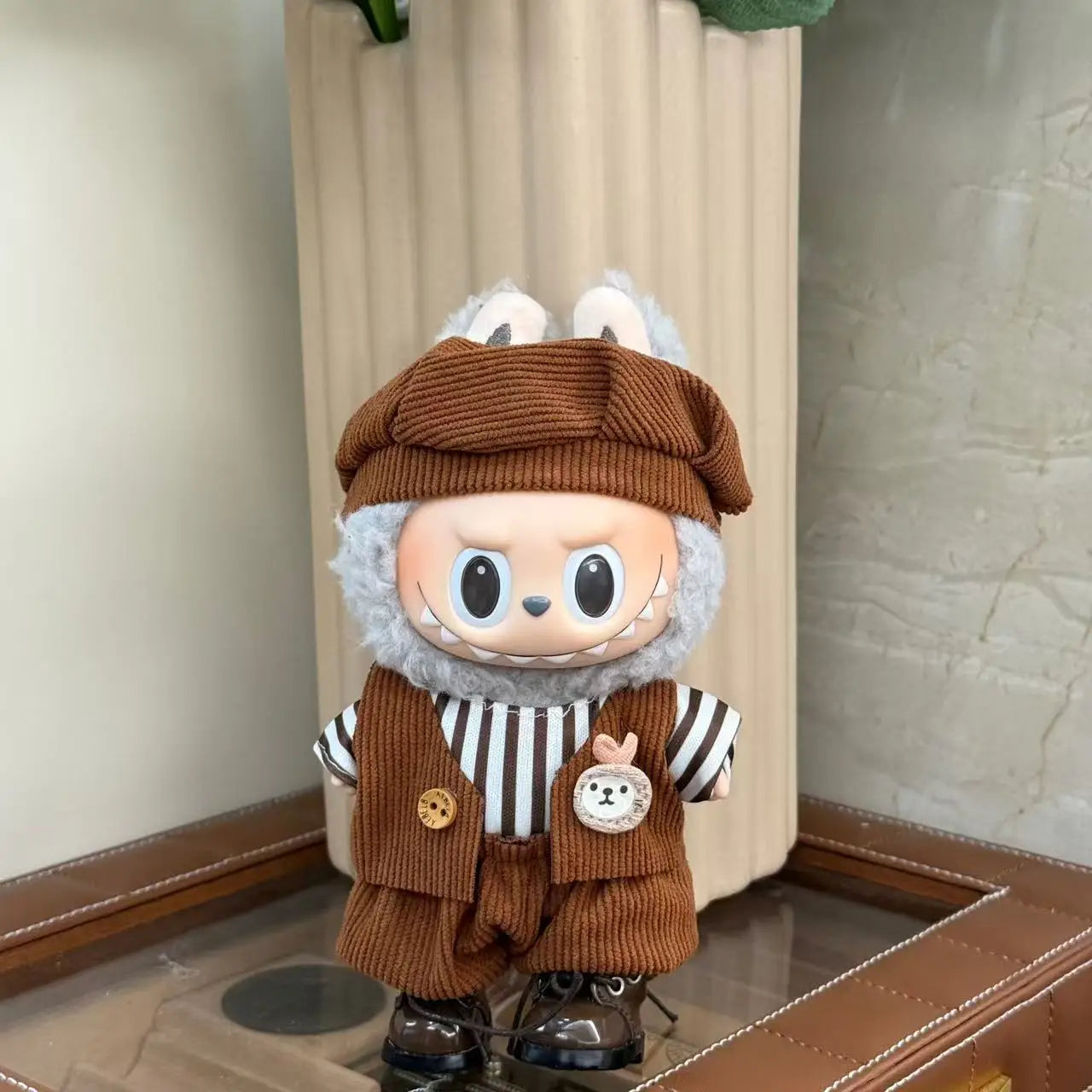 V1 V2 Blind Box labubu Plush Doll Fashion High Quality Clothes Set DIY with Decorative Accessories Children's Toys