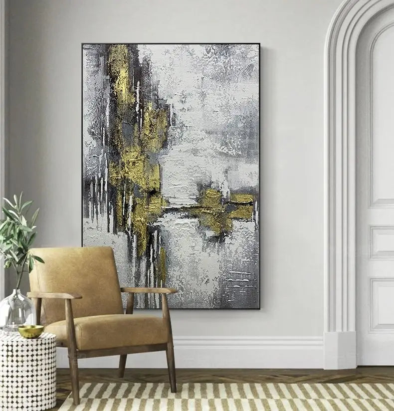 Nordic Abstract Oil Painting Handmade Canvas Decorative Mural Frameless Acrylic Hanging Image For LivingRoom Bedroom Aisle Porch