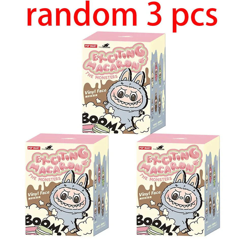 17cm Labubu Blind Box Pop Mart The First Second Series Doll Cloth Car Interior Decor Pendant children birthday Toys Gifts