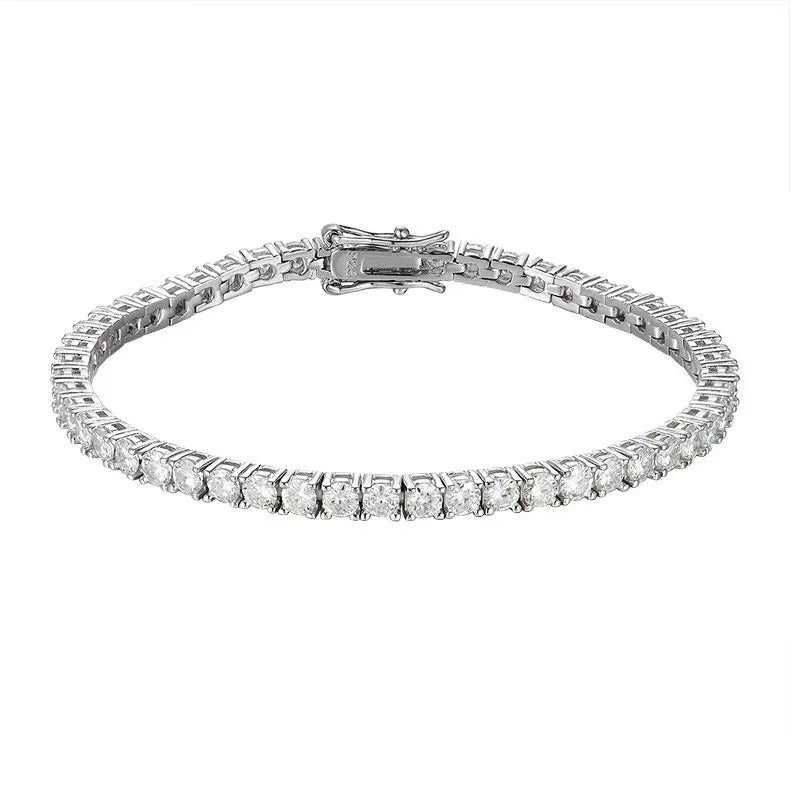 Elegant 2mm Moissanite Tennis Bracelet