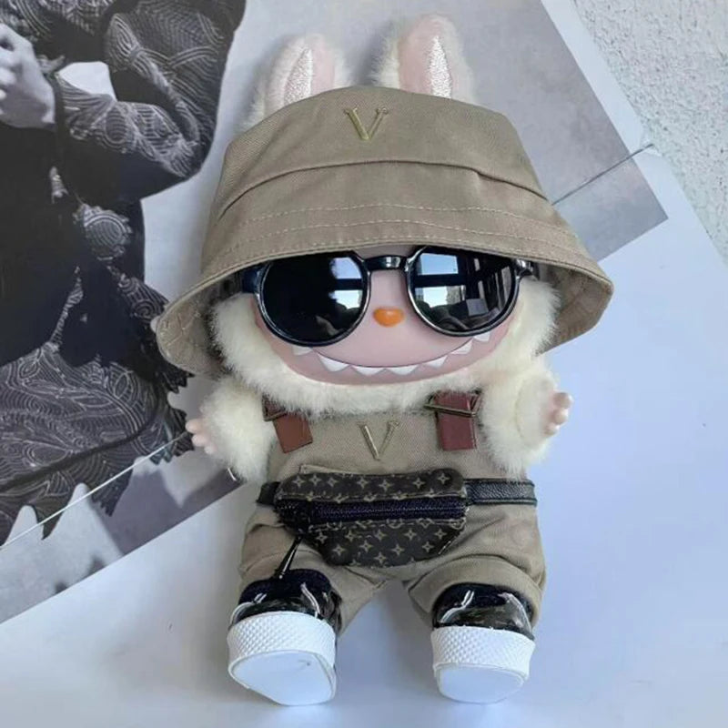 Labubu V3 The Monsters Big Into Energy Series Customized Clothing Fashionable Jumpsuit Gorgeous Dress Macaron Labubu
