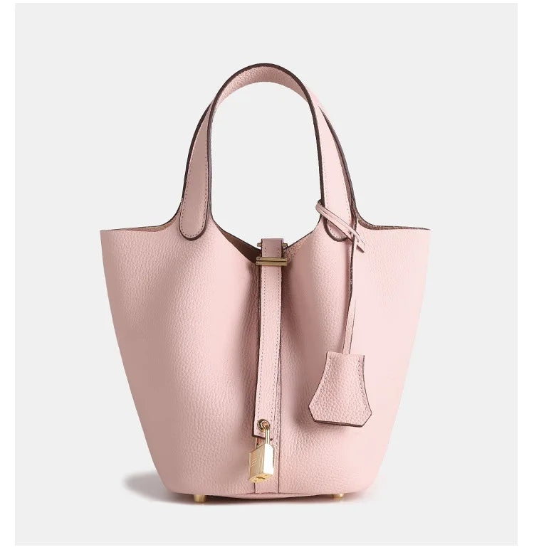 Fashionable Leather Bucket Bag