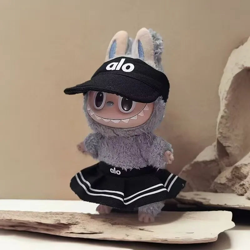 For 17cm Labubu Doll Clothes Set Cute Mini luxury design labubu Advanced clothes designer labubu senior fashion designer brand