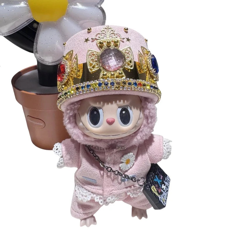 GD with G-Dragon labubu baby clothes 17cm suit second-generation pendant plush doll clothes