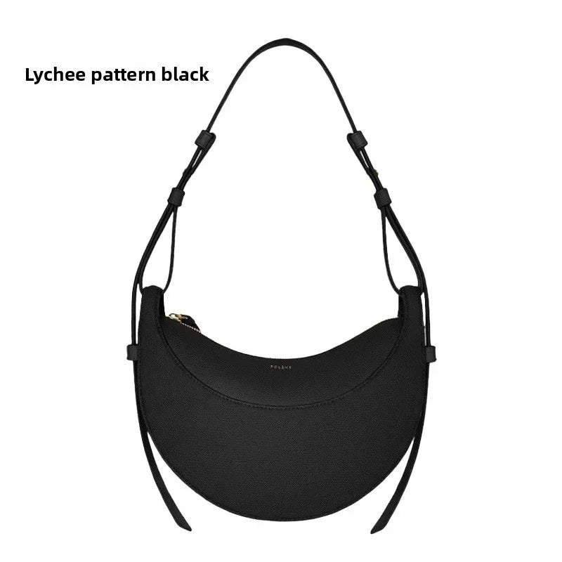 French niche design single shoulder crossbody bag crescent bag