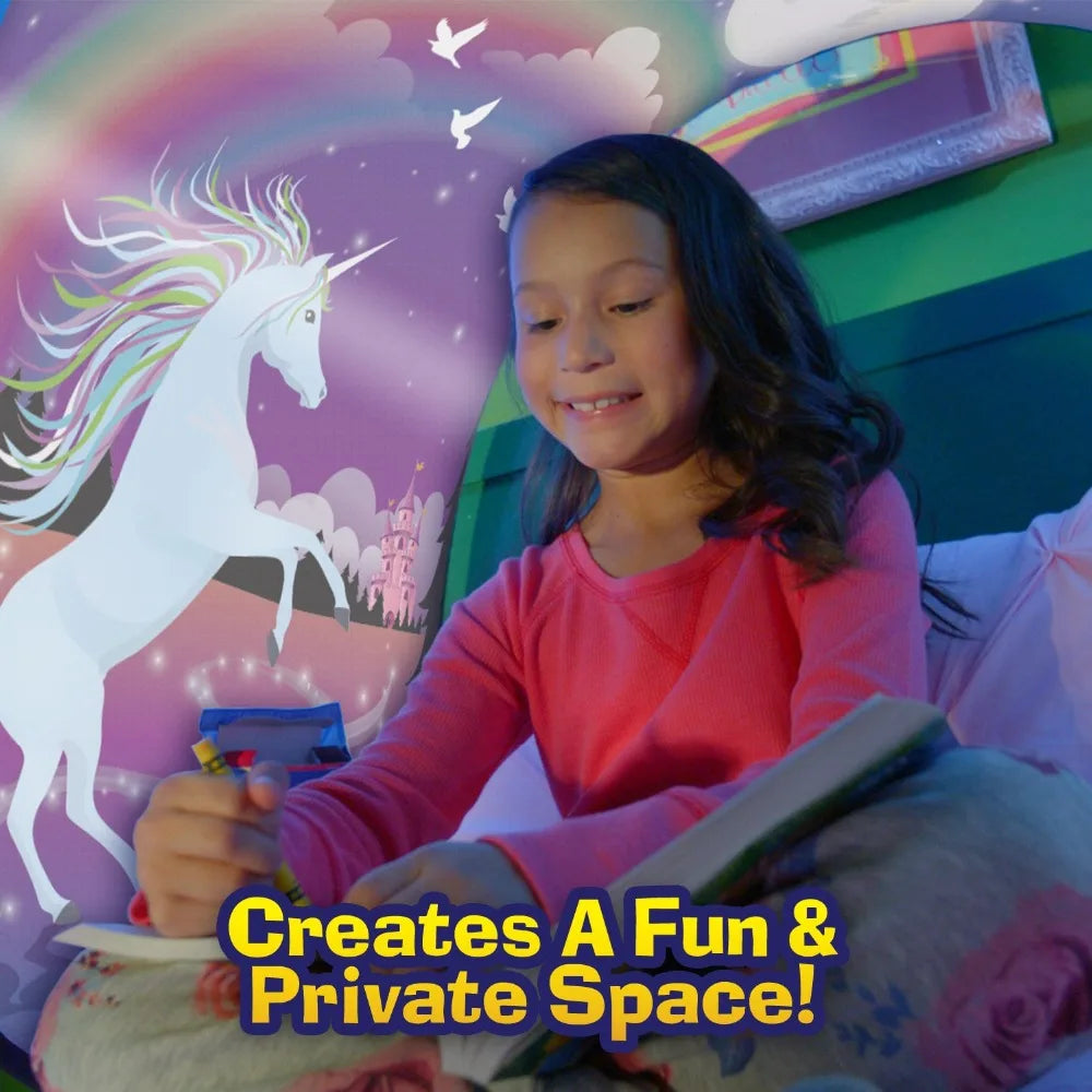 Dream Tent for Kids Bed with Storage Pocket Foldable Kids Tent on Bed Mosquito Net Tent