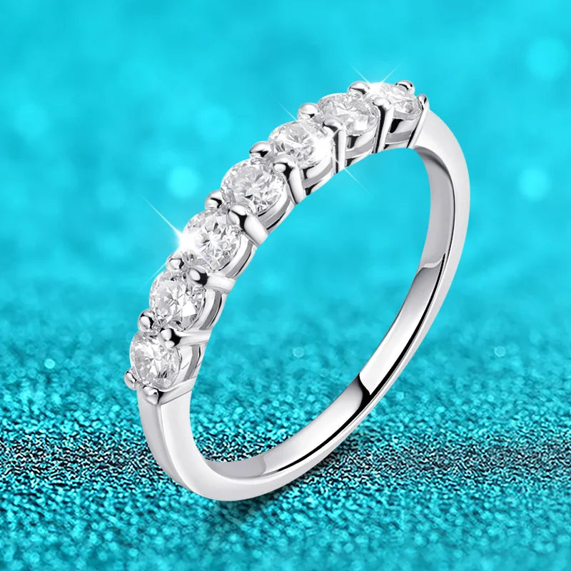 Elegant 3mm Moissanite Ring – 925 Sterling Silver