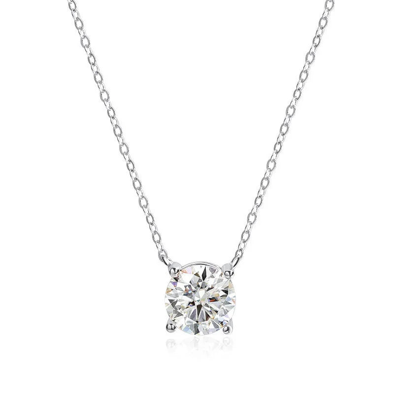 Elegant Moissanite Pendant Necklace – 1–5CT