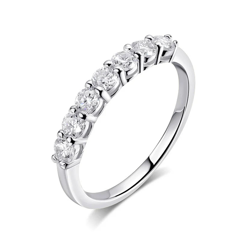 Elegant 3mm Moissanite Ring – 925 Sterling Silver