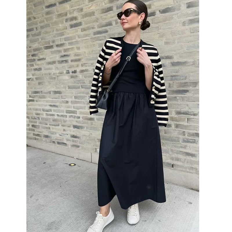Dresses Summer Women's New Chic Slim Simple Elegant Holiday Dress Street Women's Comfortable Youth Dress