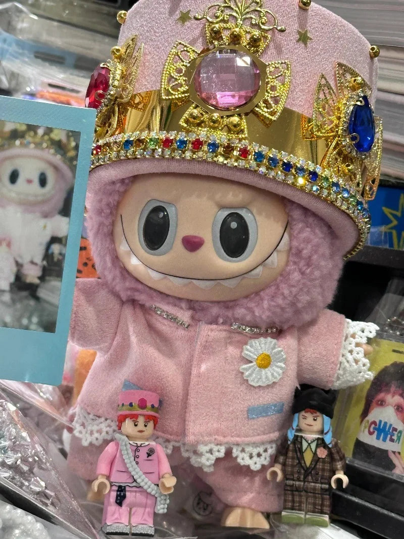 GD with G-Dragon labubu baby clothes 17cm suit second-generation pendant plush doll clothes