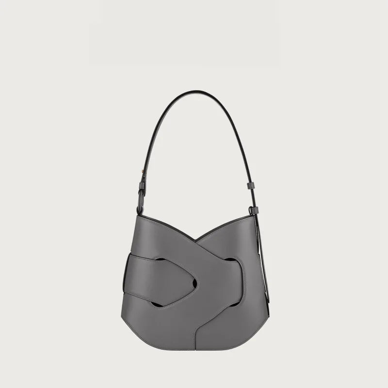 2025 Popular Underarm Bag, Women's Cloud Bag, Pleated Design, Soft Leather Single Shoulder Handbag, Light Luxury, Niche