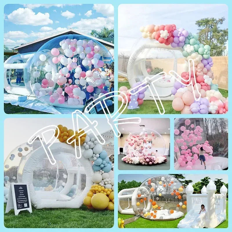 3M/10FT Inflatable Bubble Balloon House Castle Clear Tent Birthday Gift Wedding Party Photography Backdrop Event Rental Kids Toy
