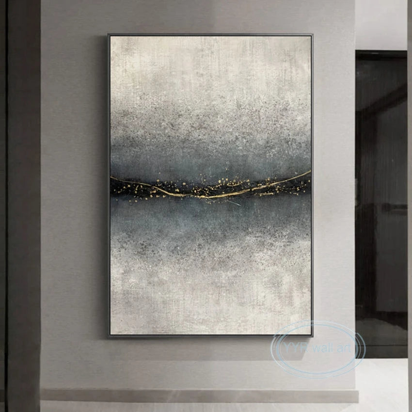 Nordic Abstract Oil Painting Handmade Canvas Decorative Mural Frameless Acrylic Hanging Image For LivingRoom Bedroom Aisle Porch