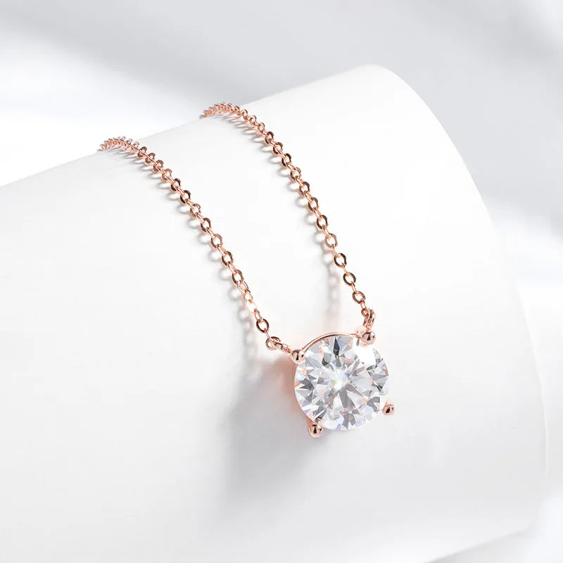 Elegant Moissanite Pendant Necklace – 1–5CT