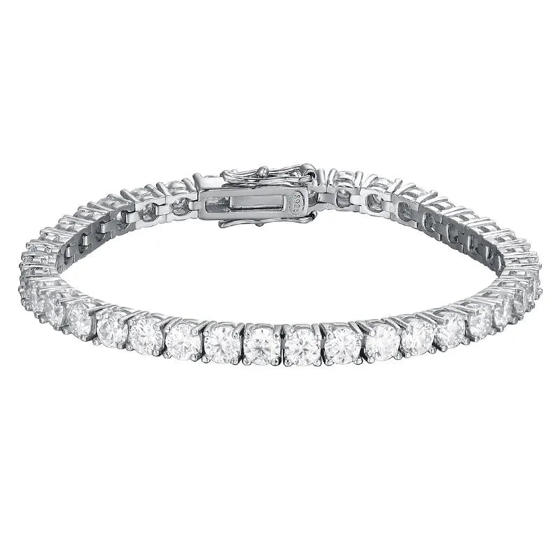 Elegant 2mm Moissanite Tennis Bracelet