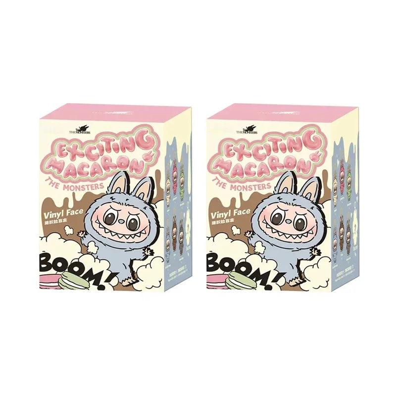 100% Original LBB Blind Box Kawaii Monster Series LABU Macaron Pendant Doll Monster Keychain Birthday Christmas Gift