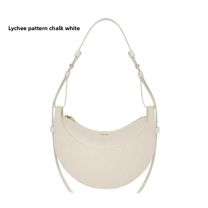 French niche design single shoulder crossbody bag crescent bag