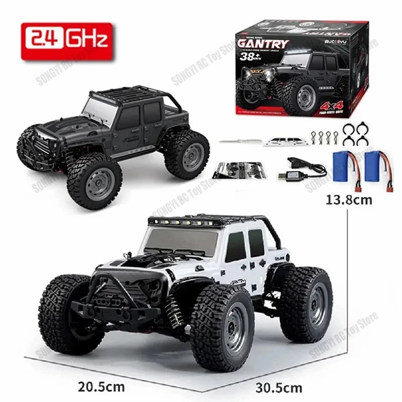 50 or 80KM/H Rc Cars 1/16 Off Drift Road 4WD with LED 2.4G Waterproof Remote Control Monster Truck for Adults and Kids Toy Gift