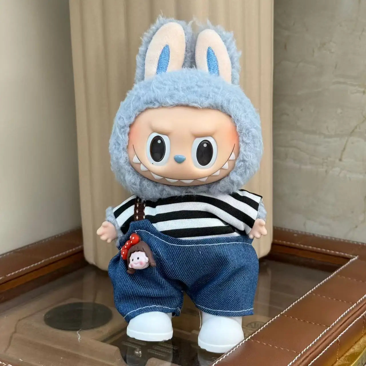 V1 V2 Blind Box labubu Plush Doll Fashion High Quality Clothes Set DIY with Decorative Accessories Children's Toys