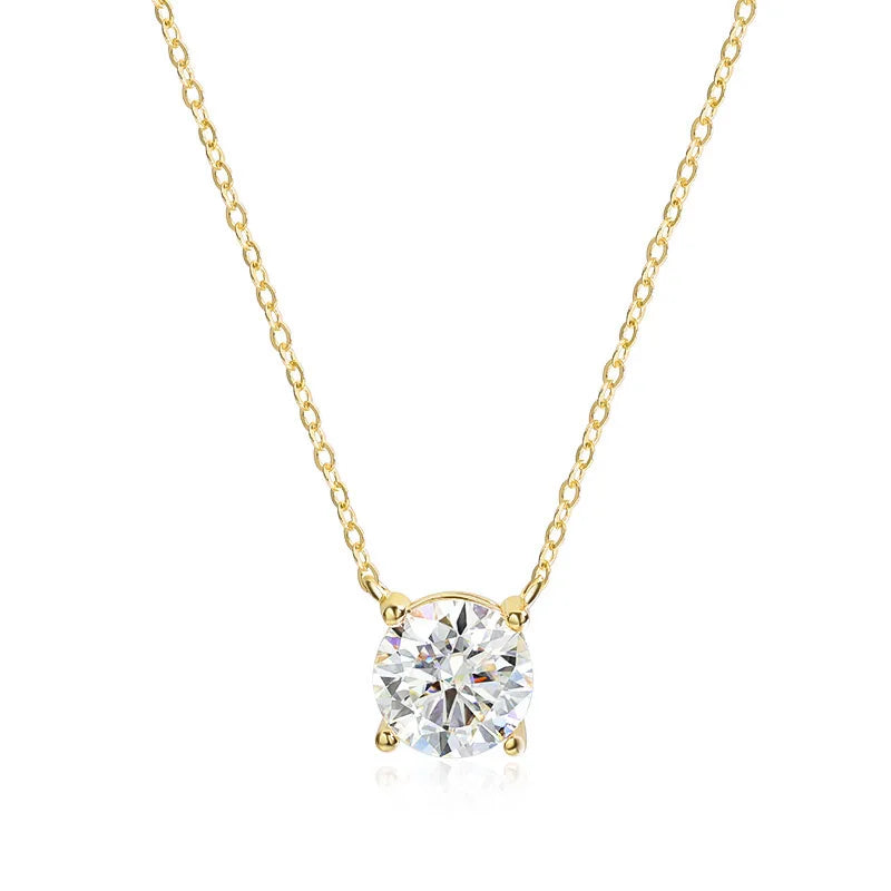 Elegant Moissanite Pendant Necklace – 1–5CT