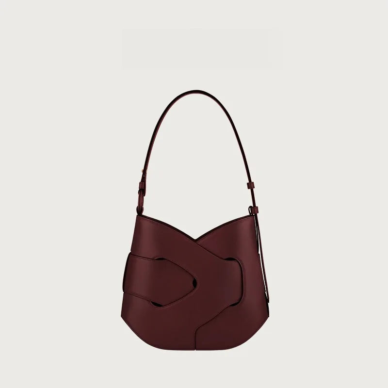 2025 Popular Underarm Bag, Women's Cloud Bag, Pleated Design, Soft Leather Single Shoulder Handbag, Light Luxury, Niche