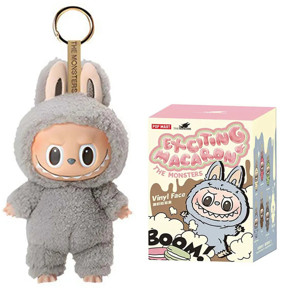 17cm Labubu Blind Box Pop Mart The First Second Series Doll Cloth Car Interior Decor Pendant children birthday Toys Gifts