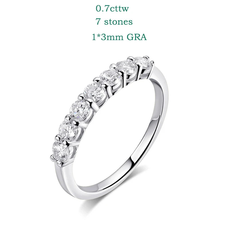 Elegant 3mm Moissanite Ring – 925 Sterling Silver