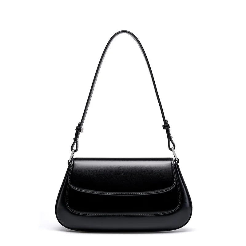 Elegant Underarm Leather Handbag